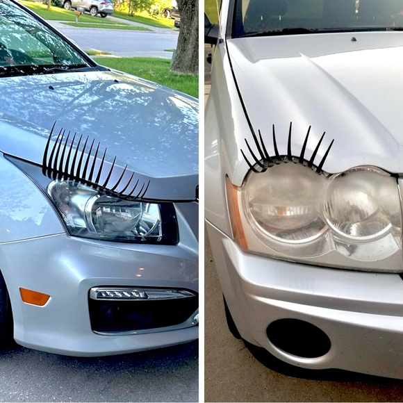 👀“Black CAR Eyelashes” for Your Car, Truck, SUV, Jeep Motorcycle … - Picture 5 of 16